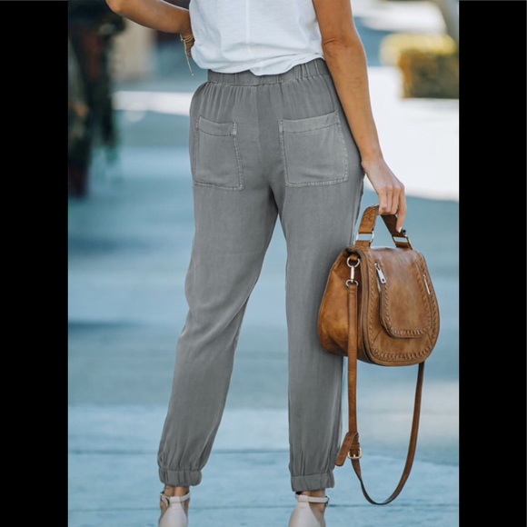 1 Left! *Casual Elastic Waist Joggers w/Pockets - Picture 2 of 5